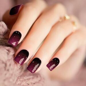 Colour Flash Happy Hour Glitter Black / Pink Ombré lush glitter base nail wraps